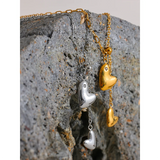 316L Stainless Steel Heart Pendant Necklace for Women
