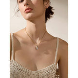 Water Drop Pendant Bling Necklace Royal Jewelry Gift