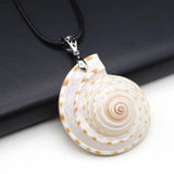 Vintage Snail Pendant Natural Shell Conch DIY Jewelry