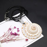 Vintage Snail Pendant Natural Shell Conch DIY Jewelry