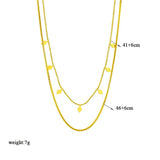 316L Stainless Steel Heart Roman Numerals Pendant Necklace For Women