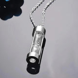 Stainless Steel Eternal Hourglass Urns Necklace For Ashes