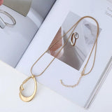Long Necklace Chains Pendant Jewelry Goth Style