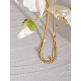 Stylish Waterproof Double Layer Chain Necklace