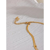 Stylish Waterproof Double Layer Chain Necklace