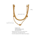 Stylish Waterproof Double Layer Chain Necklace