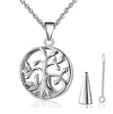 Tree of Life Locket Cremation Urn Pendant Necklace for Ashes