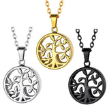 Tree of Life Locket Cremation Urn Pendant Necklace for Ashes
