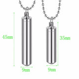 Men Stainless Steel Perfume Holder Pendant Angel Wing Charm Necklace