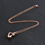 Heart Urn Necklace Stainless Steel Rhinestone Cremation Pendant For Ashes