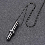 Stainless Steel Love Cylinder Pendant Urn Necklace for Ashes