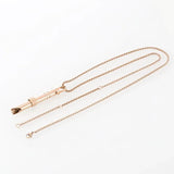 Stainless Steel Meditation Pendant Necklace Whistle Couple Jewelry