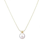 Women's Chain Pearl Pendant Short Necklace Neck Jewelry for Girls