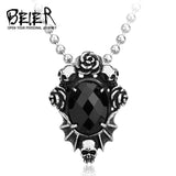 316L Stainless Steel Red Pendant Necklace Unique Jewelry