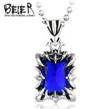 316L Stainless Steel Red Pendant Necklace Unique Jewelry