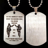 Brother Gift Stainless Steel Pendant Boy Party Jewelry Present