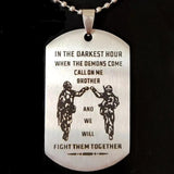 Brother Gift Stainless Steel Pendant Boy Party Jewelry Present