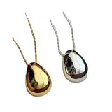 One Layer Chain Metal Pendant Necklace For Women Female Gift