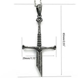 Lord Narsil Necklace Sword-Pendant Viking-Jewelry