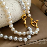 Simulated Pearl Necklace For Women Simply Accessories