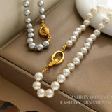 Simulated Pearl Necklace For Women Simply Accessories