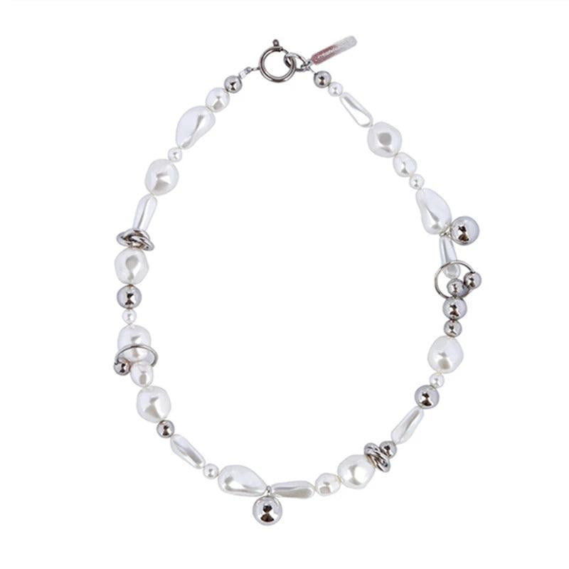 Temperament Beaded Pearl Necklace for Women
