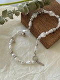 Temperament Beaded Pearl Necklace for Women