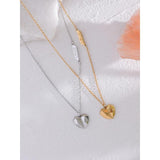 Romantic Heart Love Pendant Necklace for Women Sweet Jewelry Gifts