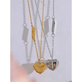 Romantic Heart Love Pendant Necklace for Women Sweet Jewelry Gifts