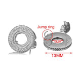 6pcs Stainless Steel Circle Ring Hollow Earring Making Supplies