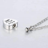 Stainless Steel Motorcycle Rider Urn Necklace for Ashes