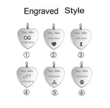 Stainless Steel Motorcycle Rider Urn Necklace for Ashes