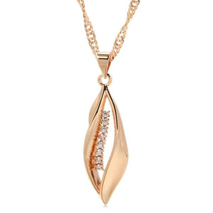 Kinel Rose Pendant Necklace, Zircon Fine Jewelry