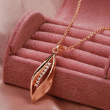 Kinel Rose Pendant Necklace, Zircon Fine Jewelry
