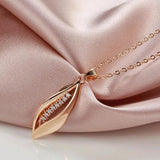 Kinel Rose Pendant Necklace, Zircon Fine Jewelry