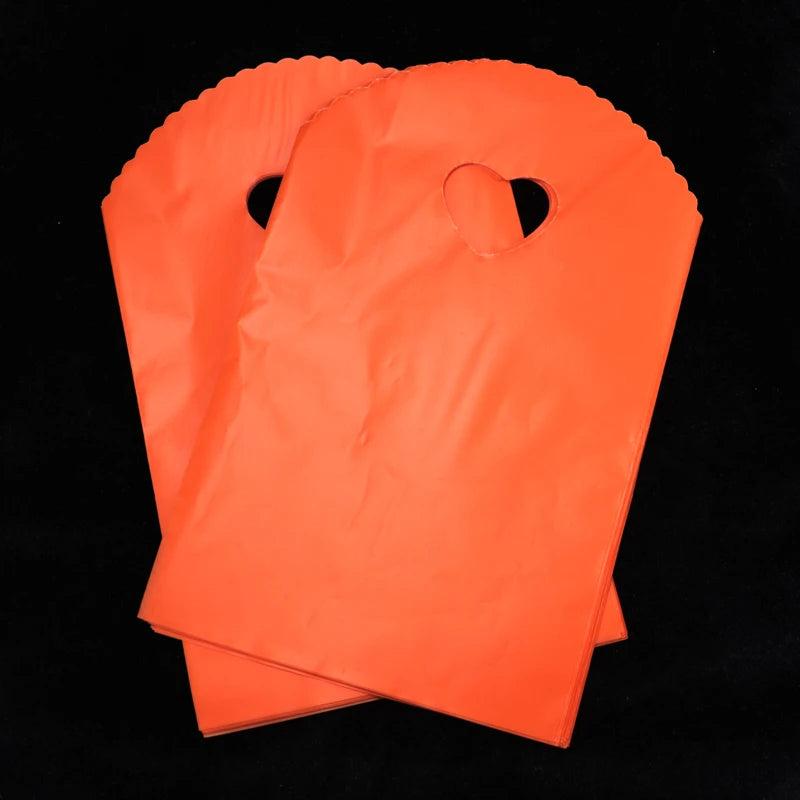 Orange Plastic Bag 50pcs/lot Jewelry Charms Boutique Packaging Gift Bag