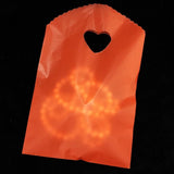 Orange Plastic Bag 50pcs/lot Jewelry Charms Boutique Packaging Gift Bag