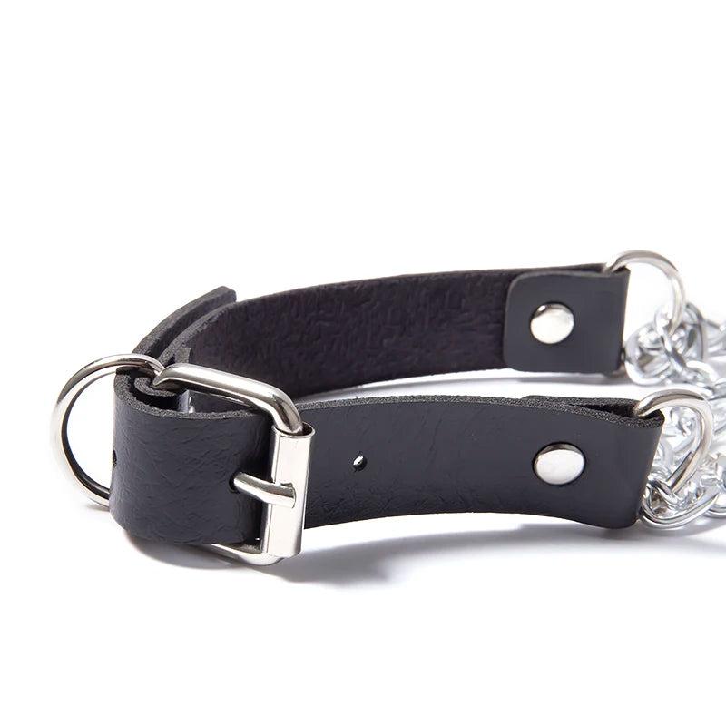 Gothic Hip Hop Multilayer Chains Necklace Punk Choker Collar Lock Pendant