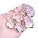 Memory Photo Locket Pendant Floating Picture Necklace