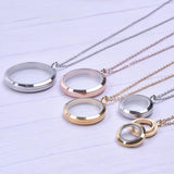 Memory Photo Locket Pendant Floating Picture Necklace