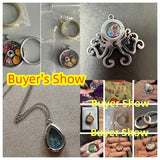 Memory Photo Locket Pendant Floating Picture Necklace