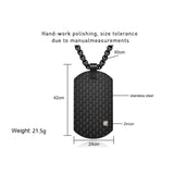 Men's Stainless Steel Necklace with Zircon Pendant