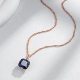 Kinel Natural Zircon Pendant Necklace 585 Rose Fine Jewelry