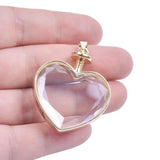 2Pcs Floating Memory Locket Pendant DIY Flower Photo Frame