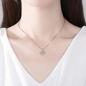 Dynamic Love Heart Pendant Necklace by Style Forest System