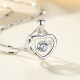 Dynamic Love Heart Pendant Necklace by Style Forest System