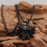 Vintage Punk Wolf Head Pendant Necklace Men Boys Hip Hop Biker Jewelry
