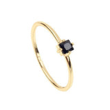 Stone Women Engagement Ring 925 Silver Dainty Stacking Single Stone
