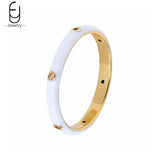 Enamel 18K Moissanite Engagement Rings for Women