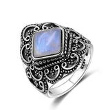 Nasia S925 Silver Sandstone Gemstone Rings for Women